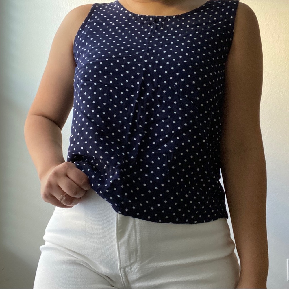 polka dot tank top
